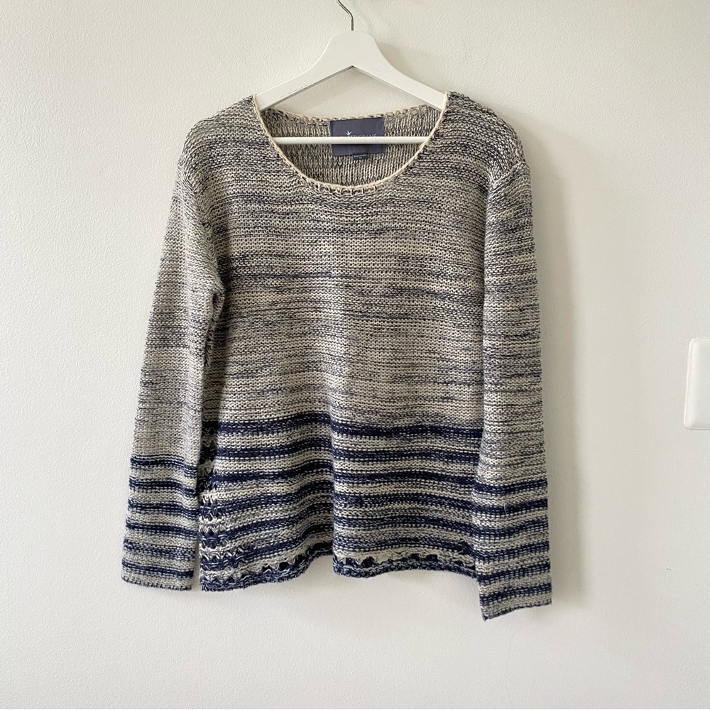 Paper Crane Women’s Scoop Neck Loose Knit Lightweight Sweater